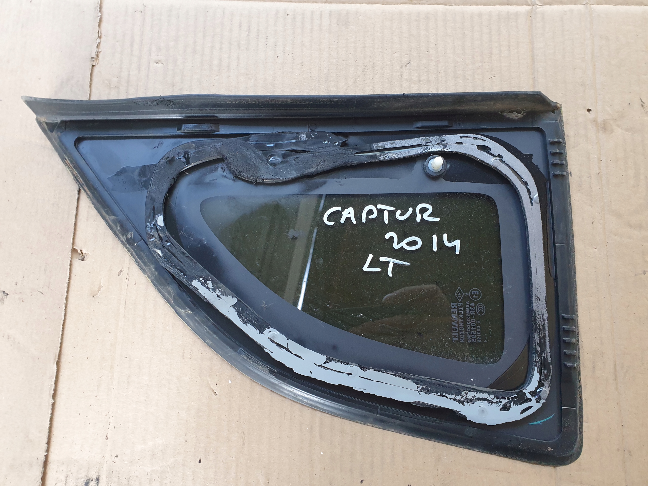 window rear side RENAULT CAPTUR and 2014- left