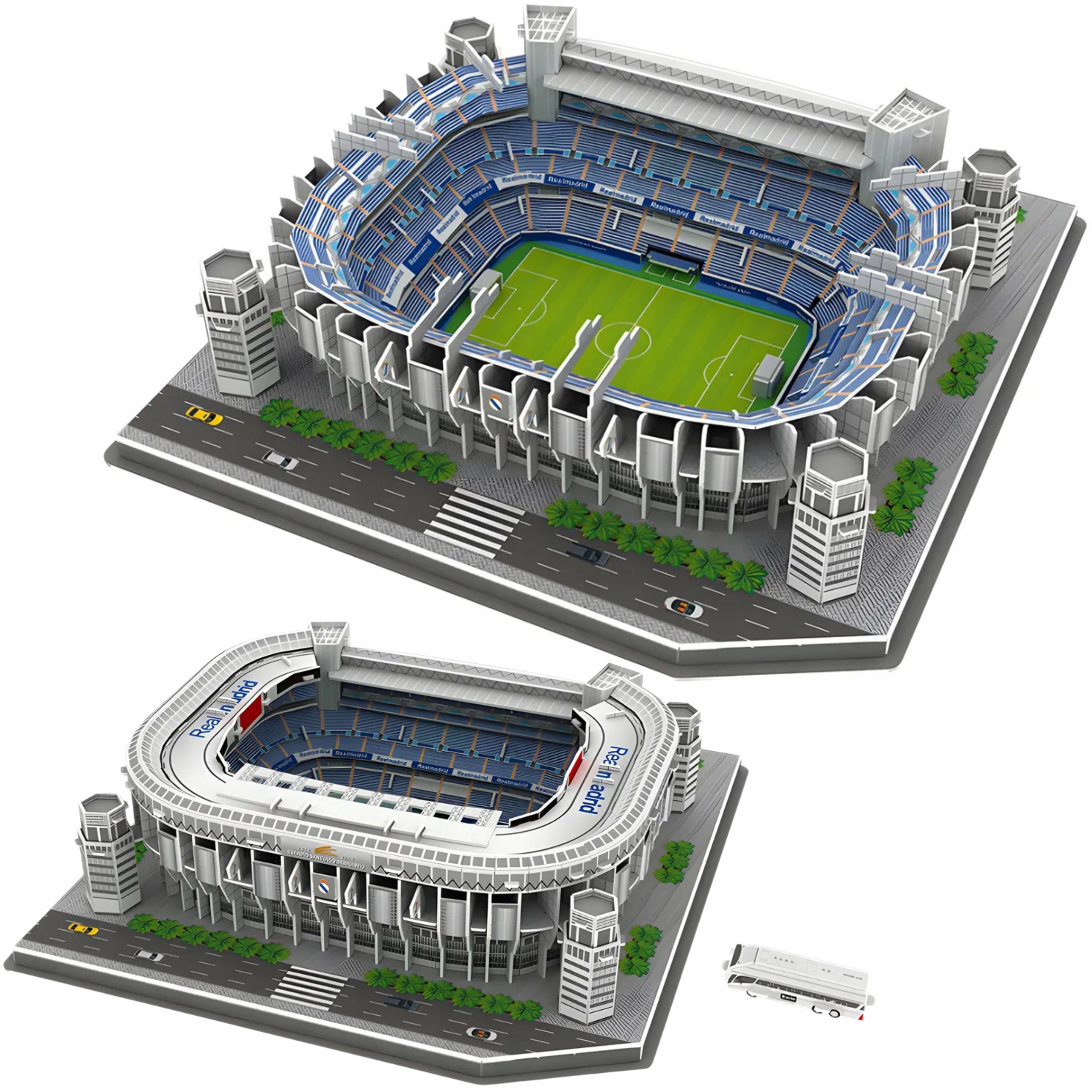Puzzle 3D stadion Santiago Bernabeu Real Madryt 101 elementów – Układanie, które angażuje i rozwija