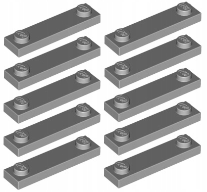 

Lego Płytka 1x4 J. Szara 92593/4599498 x10