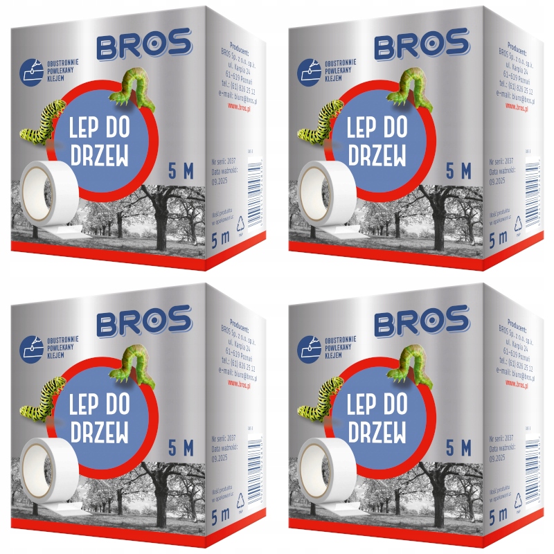 

4x Lep Taśma Do Drzew Wyłapuje Owady Bros
