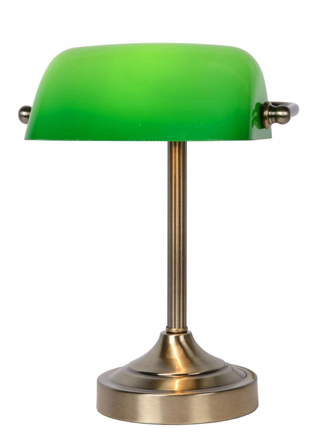 Kabinetová lampa Banker 40W E14 Mosadz/Zelená Lucide