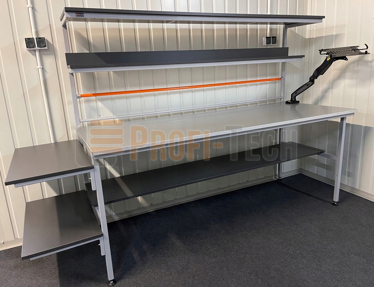 Duże stanowisko do pakowania e-commerce 200x80x160 blat roboczy z blachy Kod producenta 12052214