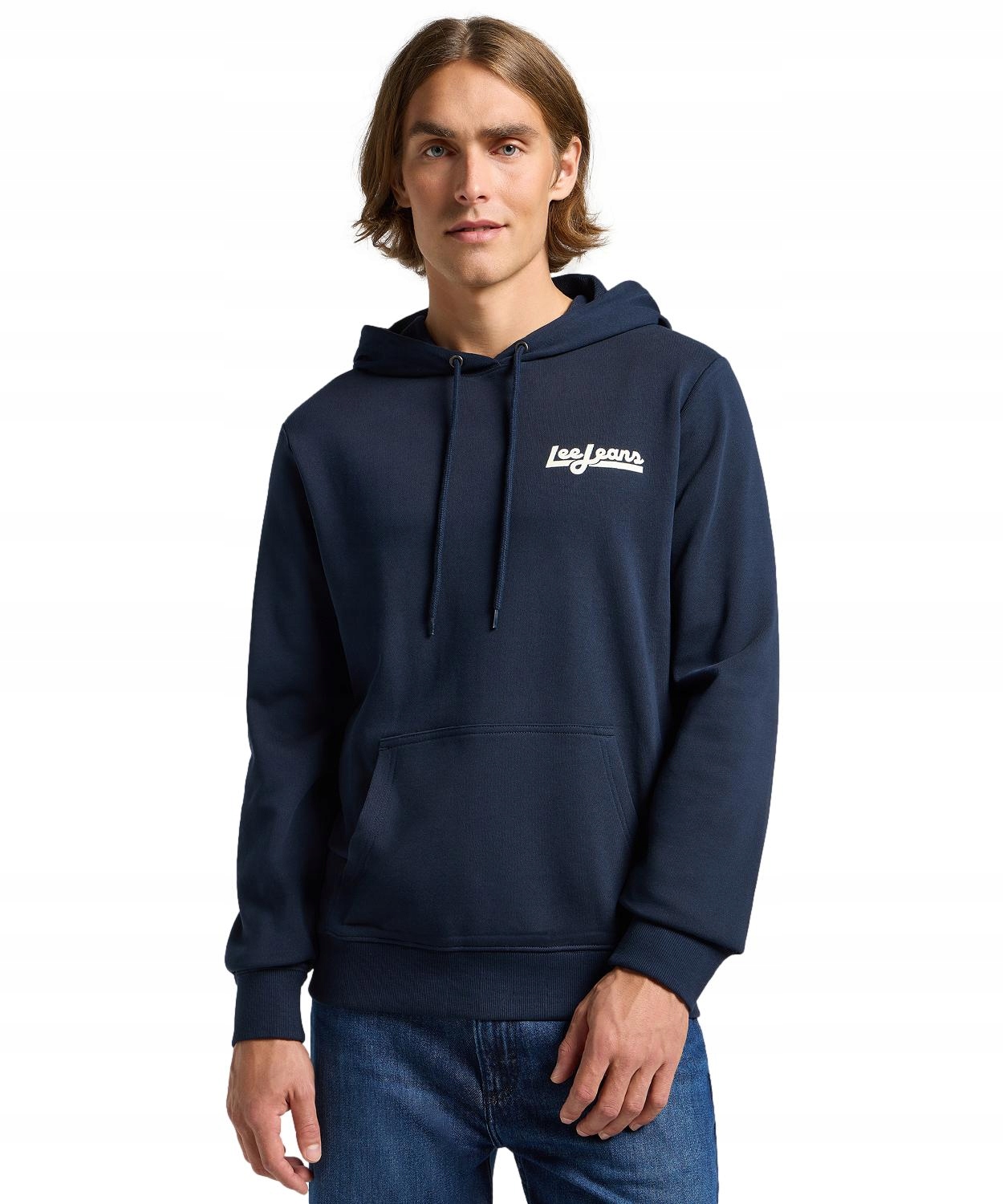 Mikina Lee Graphic Hoodie 112365101 Rivet Navy L