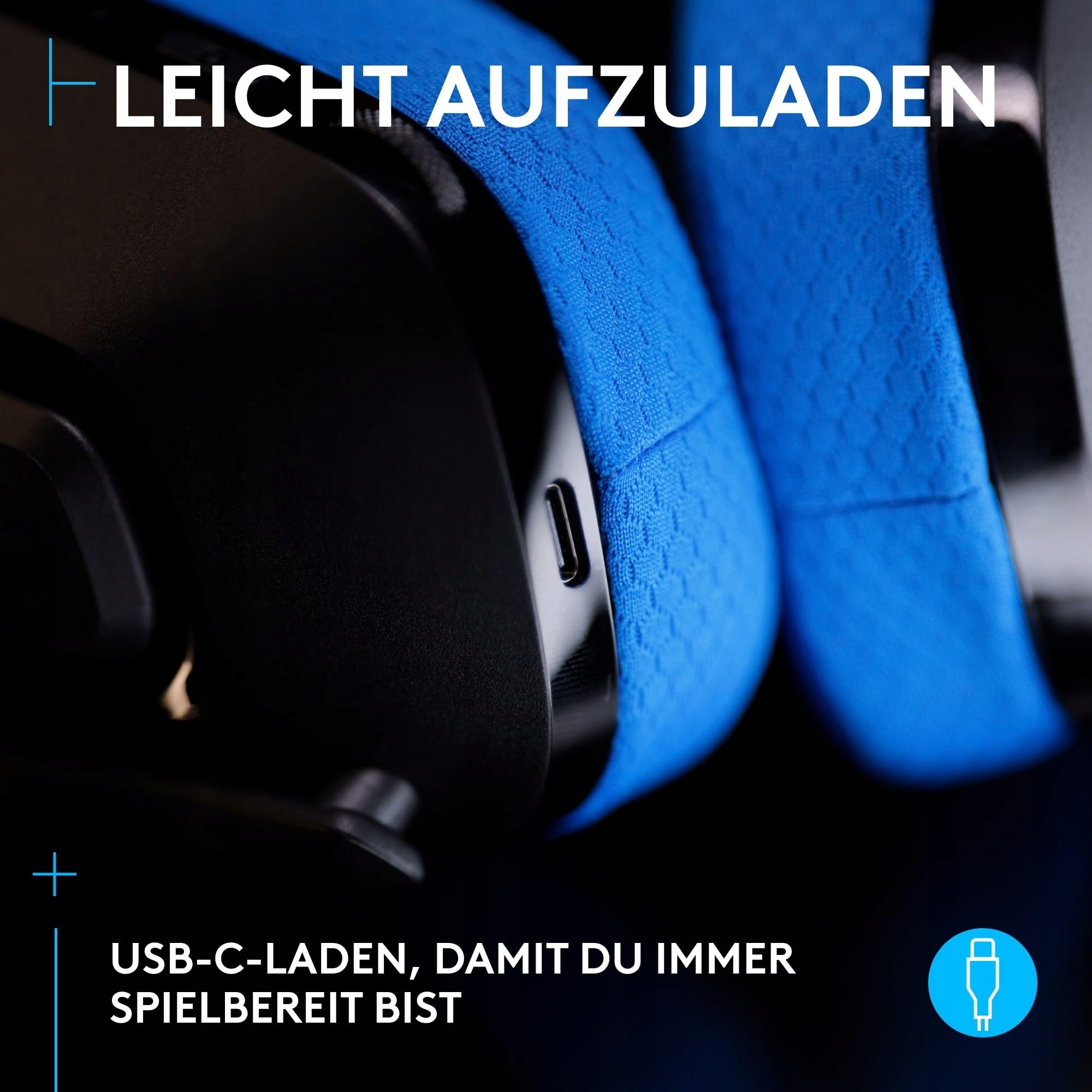 LOGITECH G G535 Bezprzewodowe Słuchawki Gamingowe USB-C — miniatura 8
