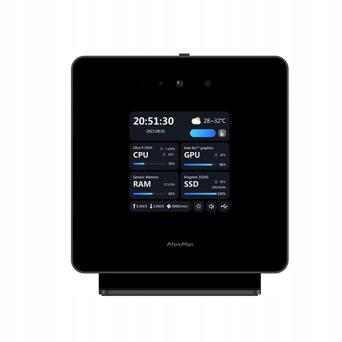 MiniKomputer AtomMan X7 Ti 185H Intel Core Ultra 9 185H