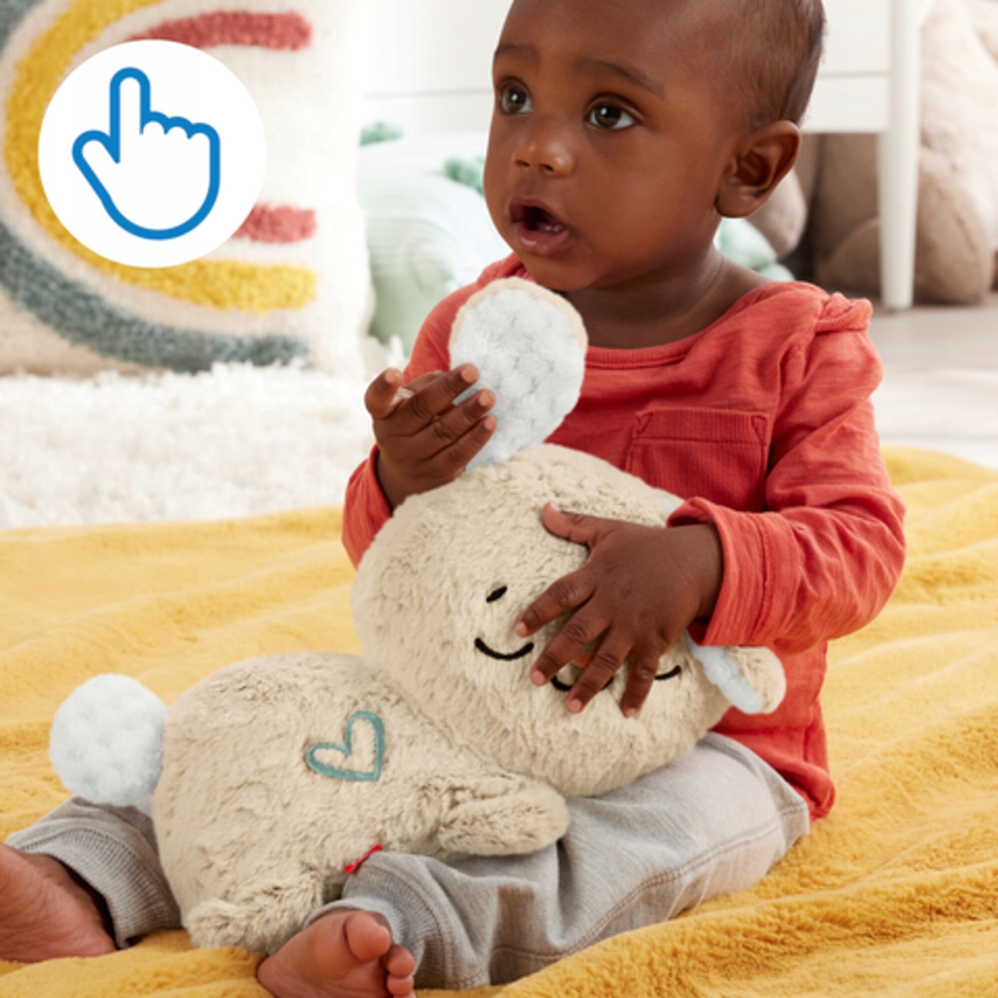 Fisher-Price Śpiący Króliczek Przytulanka z ruchem dla niemowląt 0+ HXG97 Rodzaj przytulanki