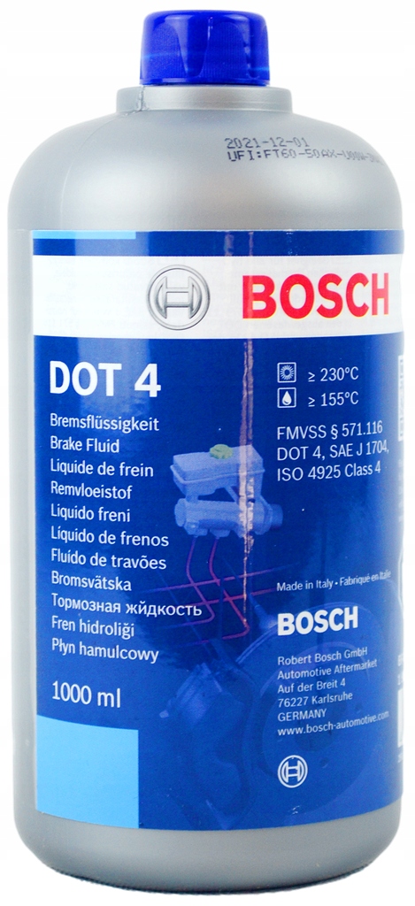BOSCH PŁYN HAMULCOWY DOT-4 DOT4 1L