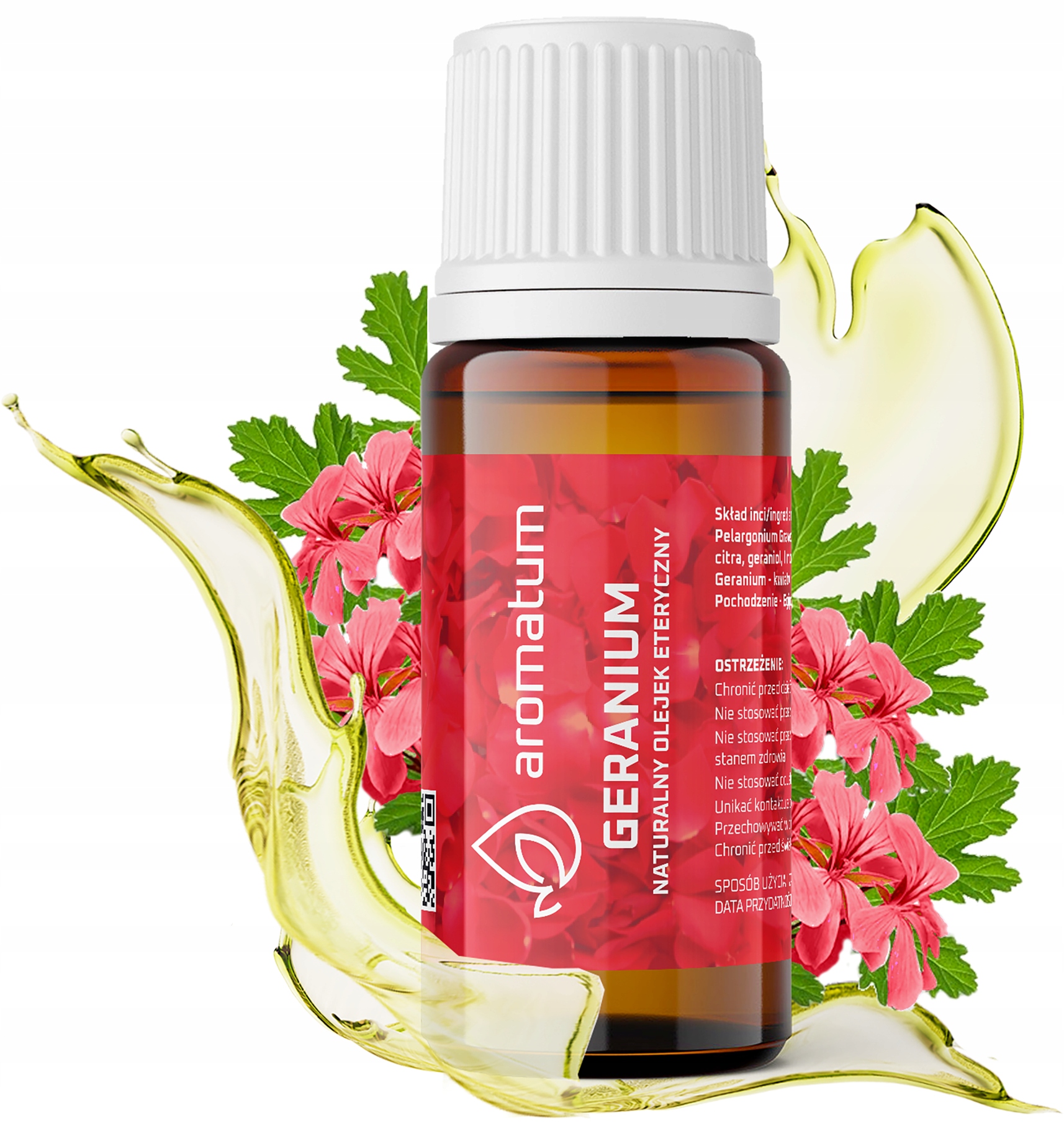 Aromatum OLEJEK ETERYCZNY 100% Naturalny GERANIUM Kod producenta 5903890768102