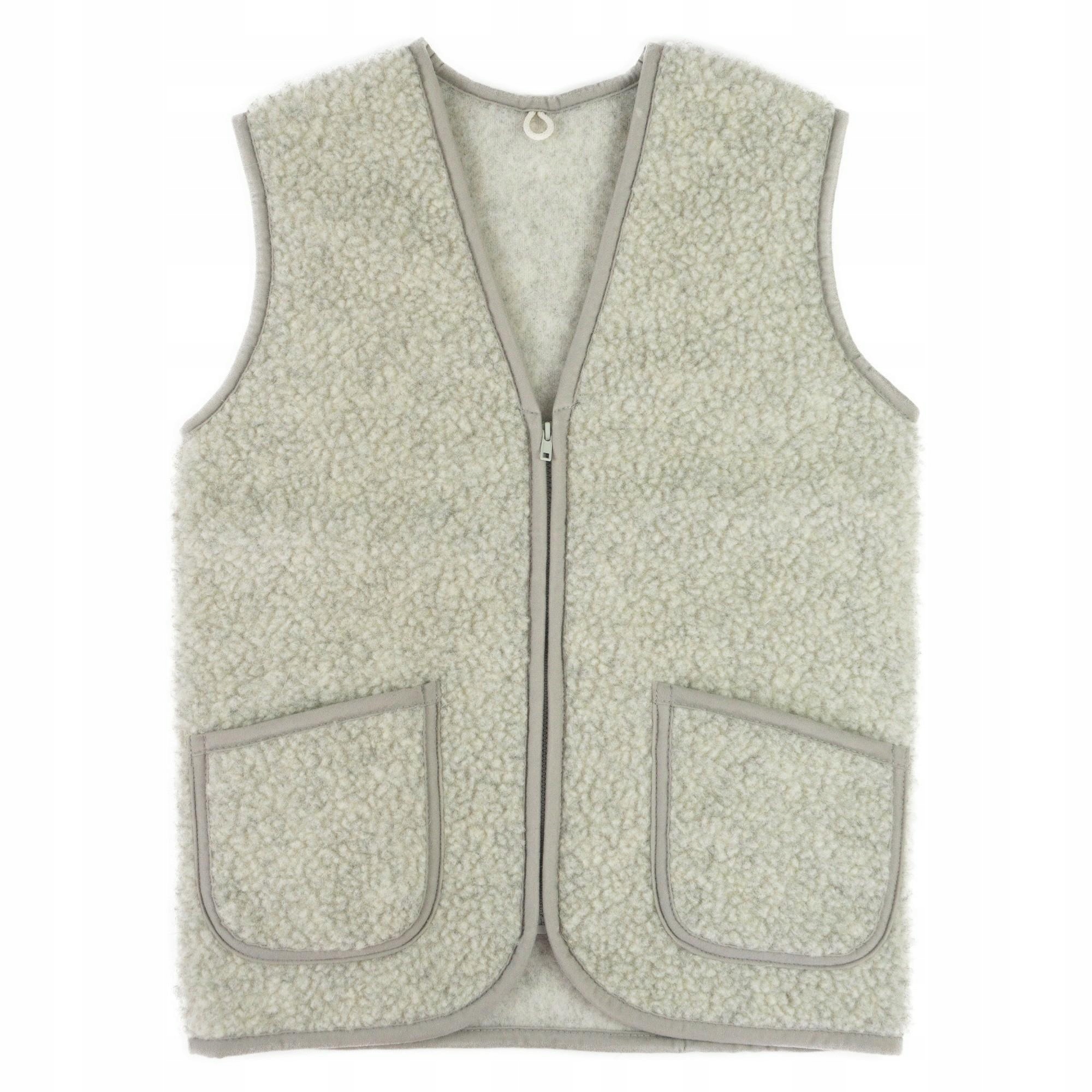 Merino vlněná vesta Beka šedá světlá S, rehabilitační výrobky