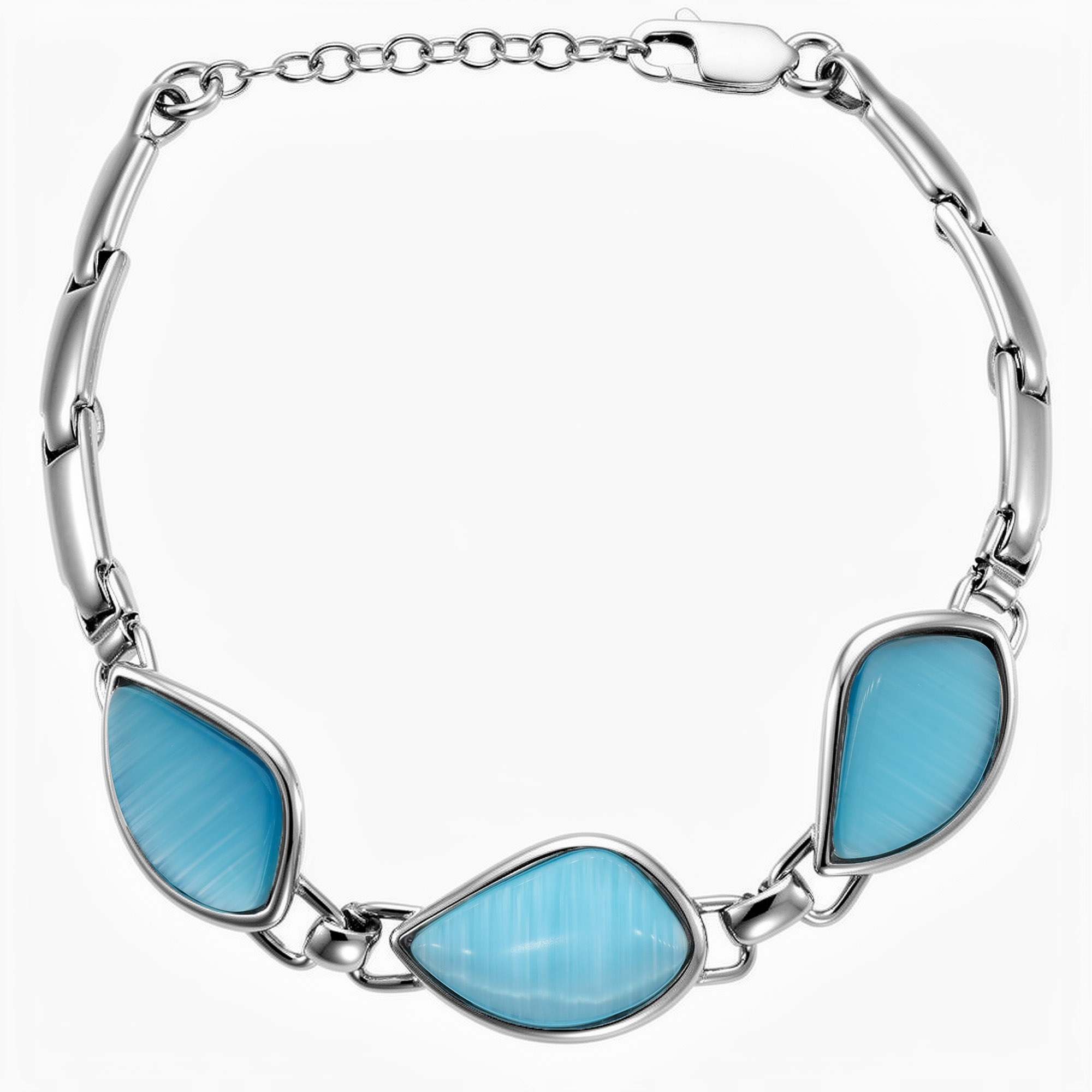 Stříbrný Náramek S Mořským Reliéfem, Dámský