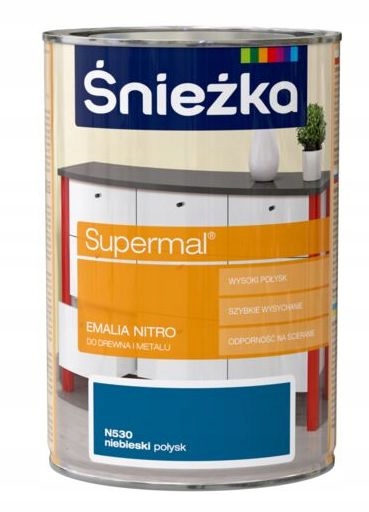 ŚNIEŻKA Emalia nitro 0,8l niebieska N530