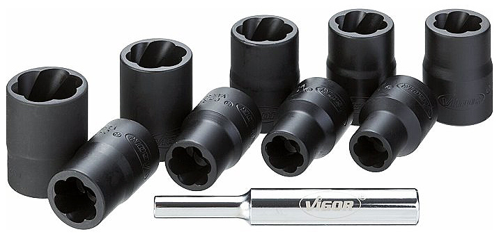 ZESTAW KLUCZY NASADOWYCH Z PROFILEM SPIRALNYM 1/2 Marka Vigor