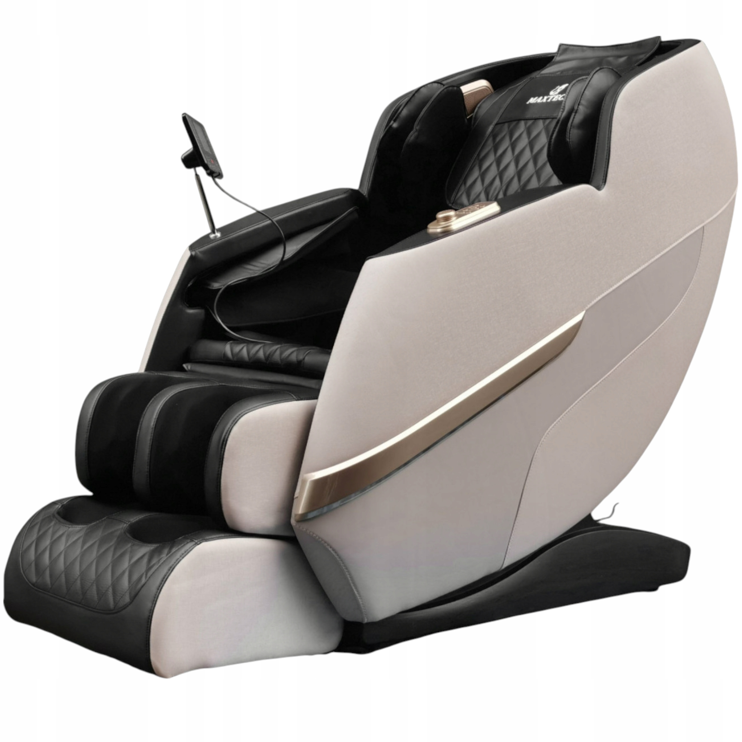 Fotel Masujący relaksacyjny do masażu całego ciała Nowoczesne krzesło Black