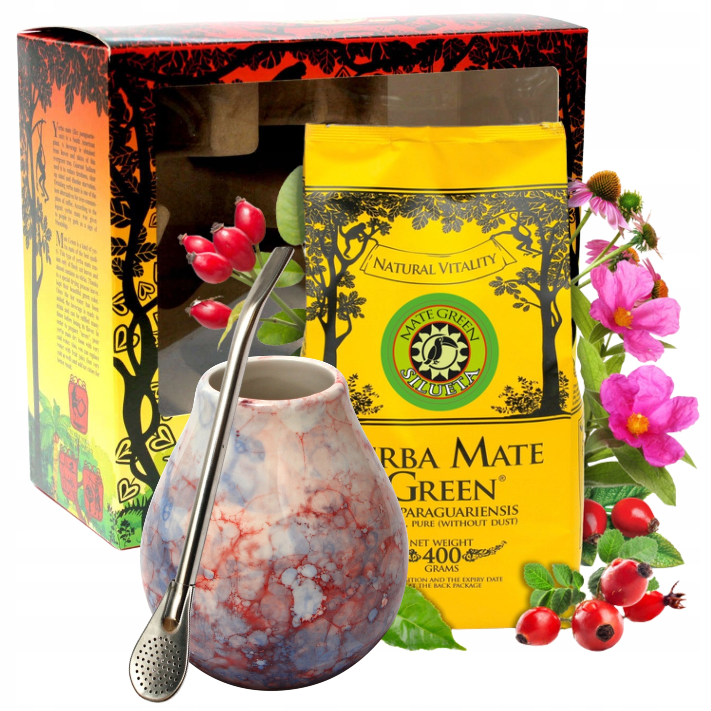 Levně Yerba Mate Slim Fit Silueta Energia Sada příslušenství 400 g