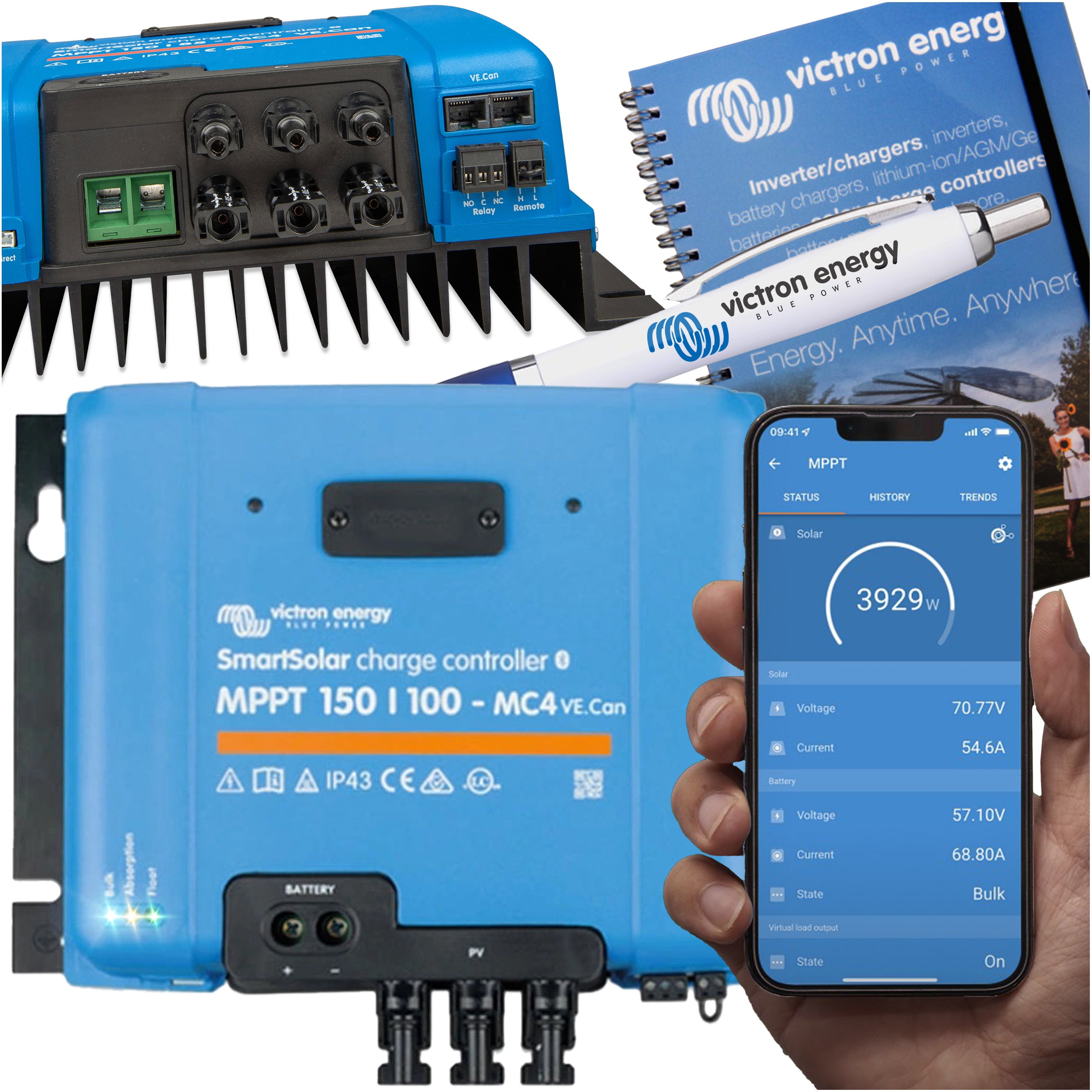 Solarny Regulator Ładowania SmartSolar Mppt 150/100 MC4 VE.Can Victron 100A