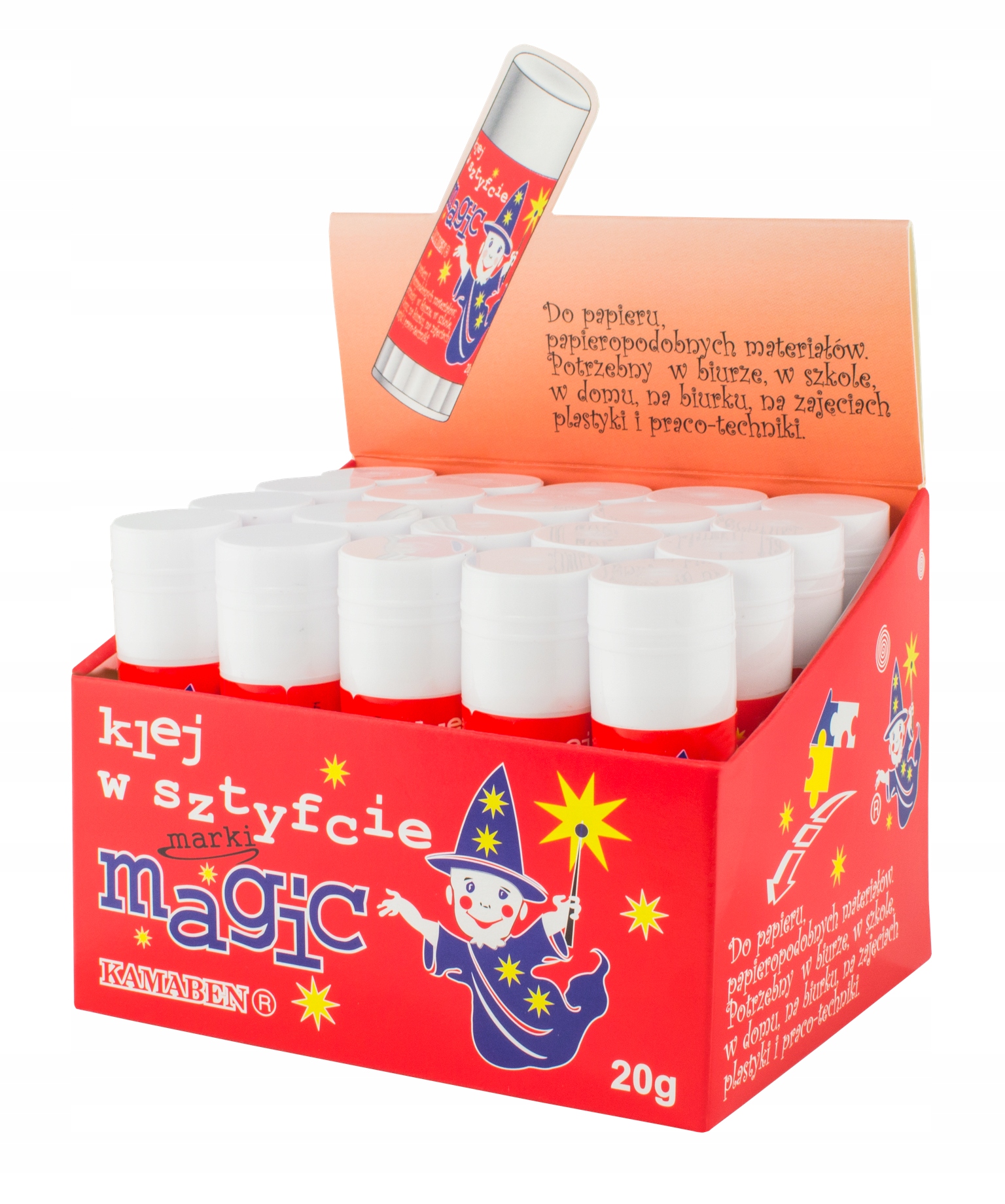 

Zestaw 20 X Klej W Sztyfcie 20G Magic Kamaben