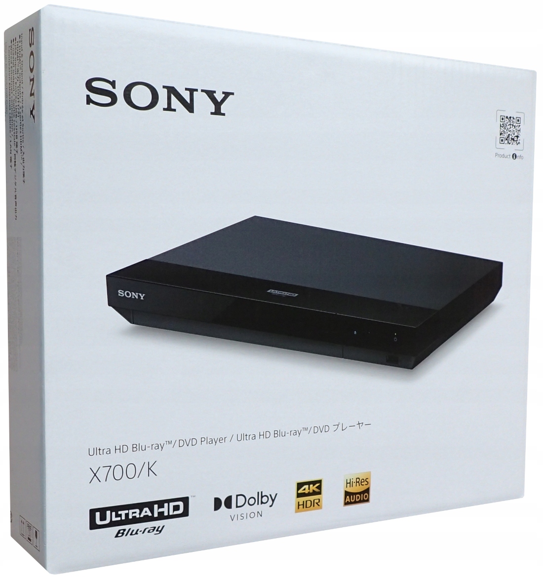 Přehrávač Blu-Ray CD DVD Sony HDR10 Dolby Vision 4K UBP-X700/KBM2