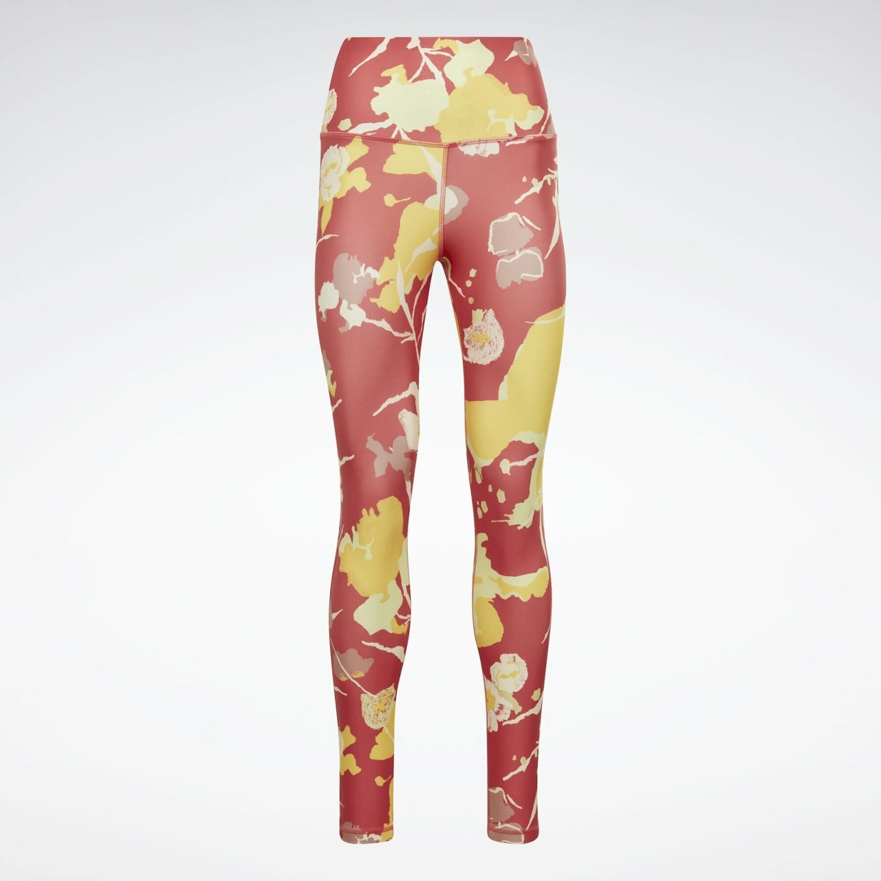 Dámské legíny Reebok Myt Aop Poly Tight HB1062, vzorované, vel. S