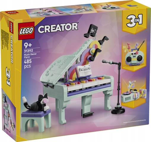 Lego (r) Creator 31392 Dekorativní Klavír S Kočkou