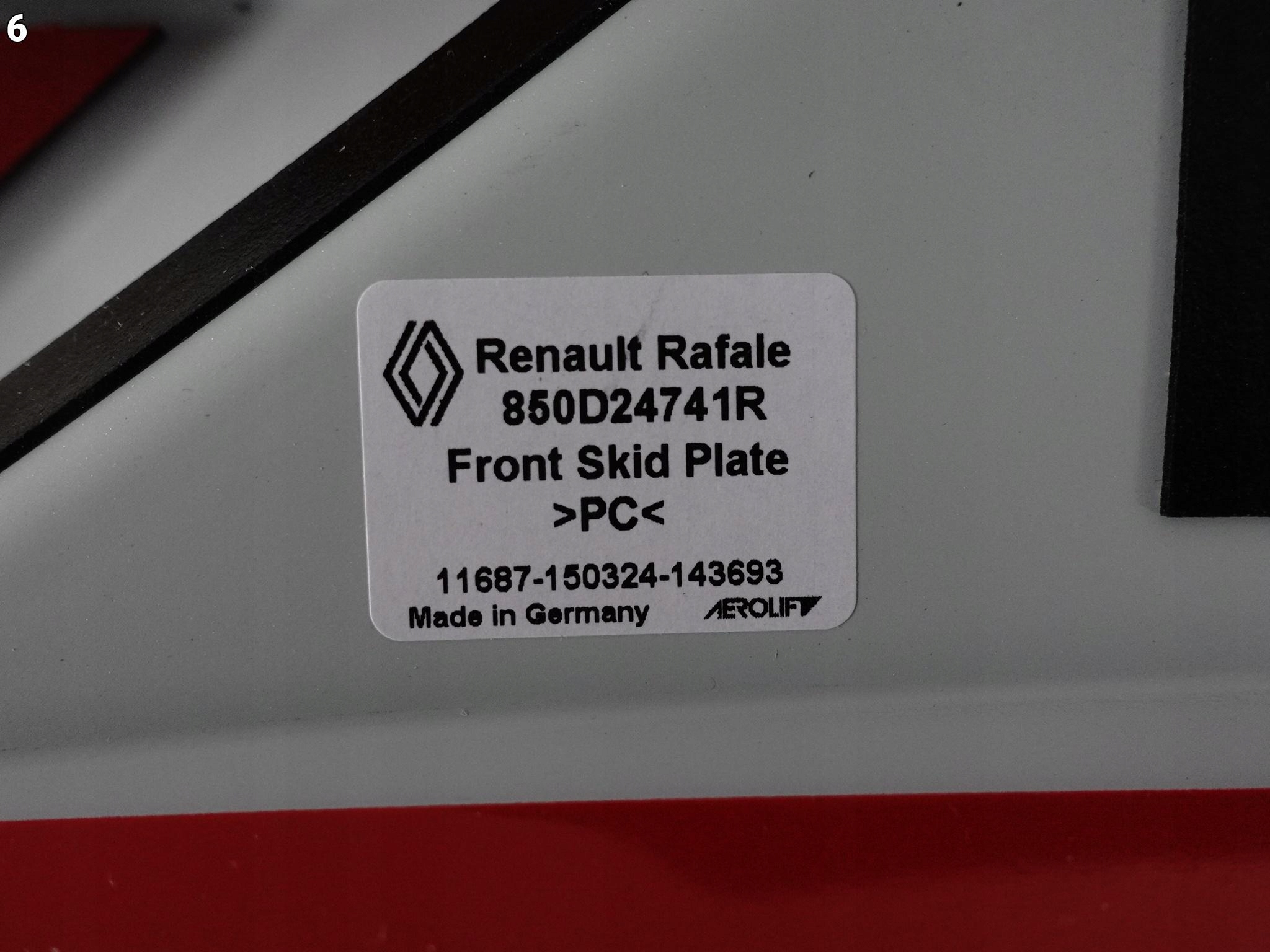 RENAULT RAFALE E-Tech DHN 24- lišta SPOILER doplněk W nárazník předek ORG