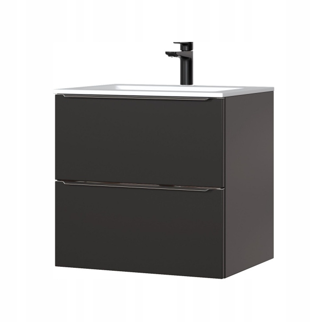 Szafka podumywalkowa 60x46x57cm grafit mat/dąb