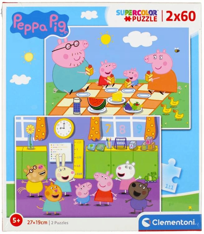 

Clementoni Puzzle 2x60 El Świnka Peppa 24793