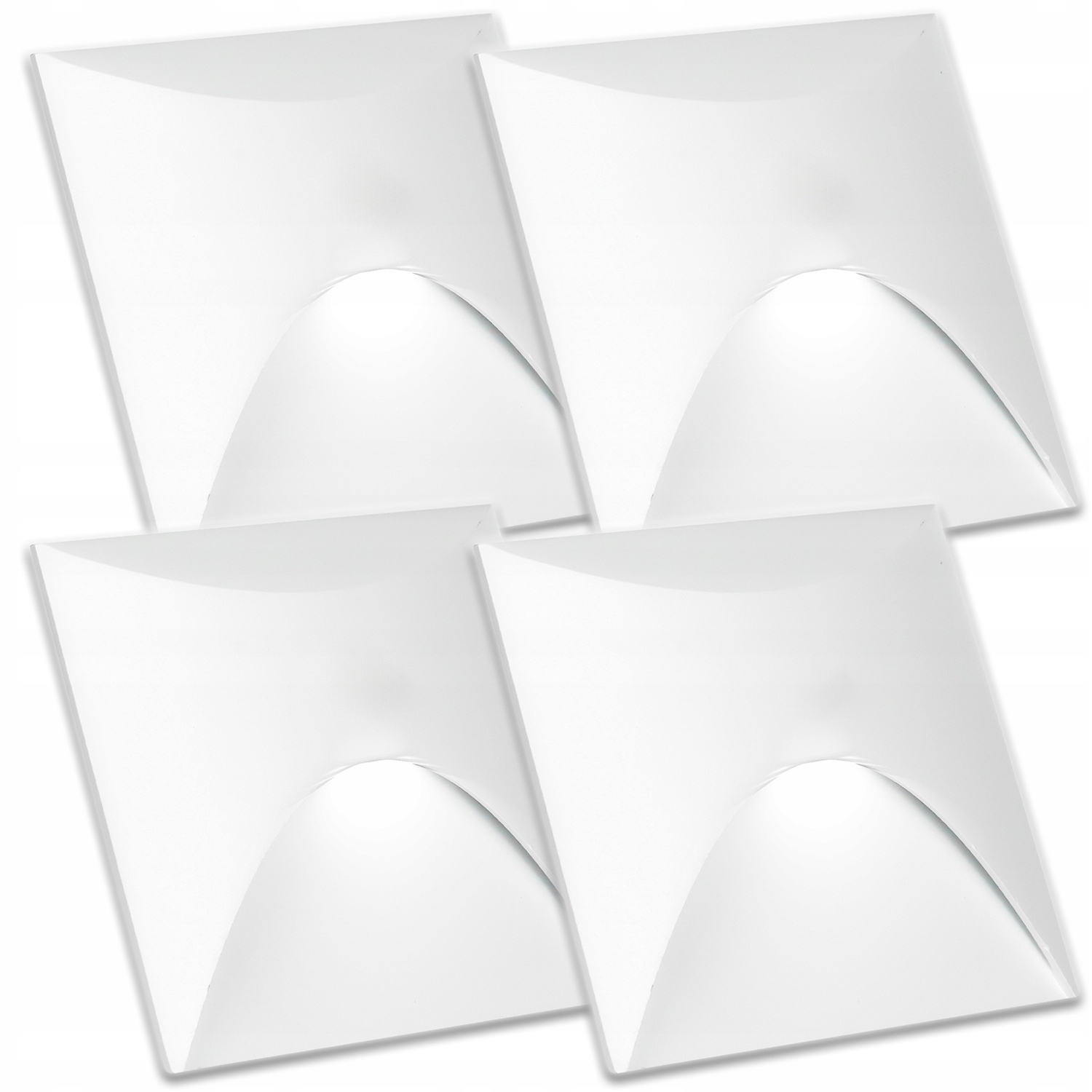 4x Aluminiové Svítidlo Schodišťového Osvětlovacího Senzoru Soumraku