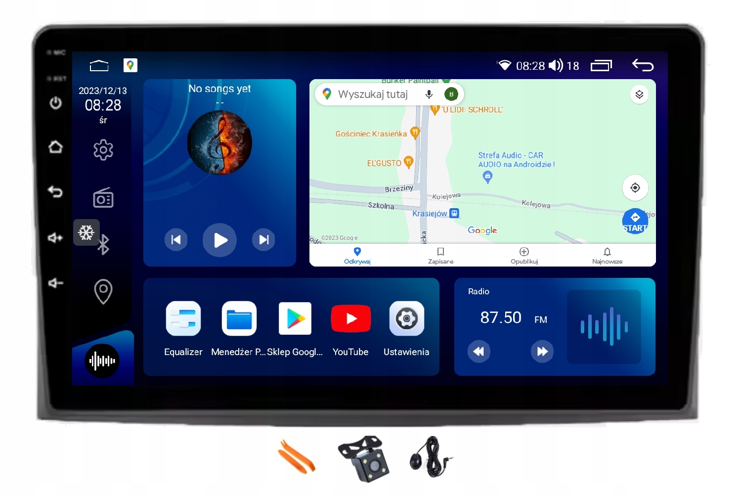 Rádio Android Navigácia Qled Carplay Lte 64GB Toyota Corolla Verso 01-07