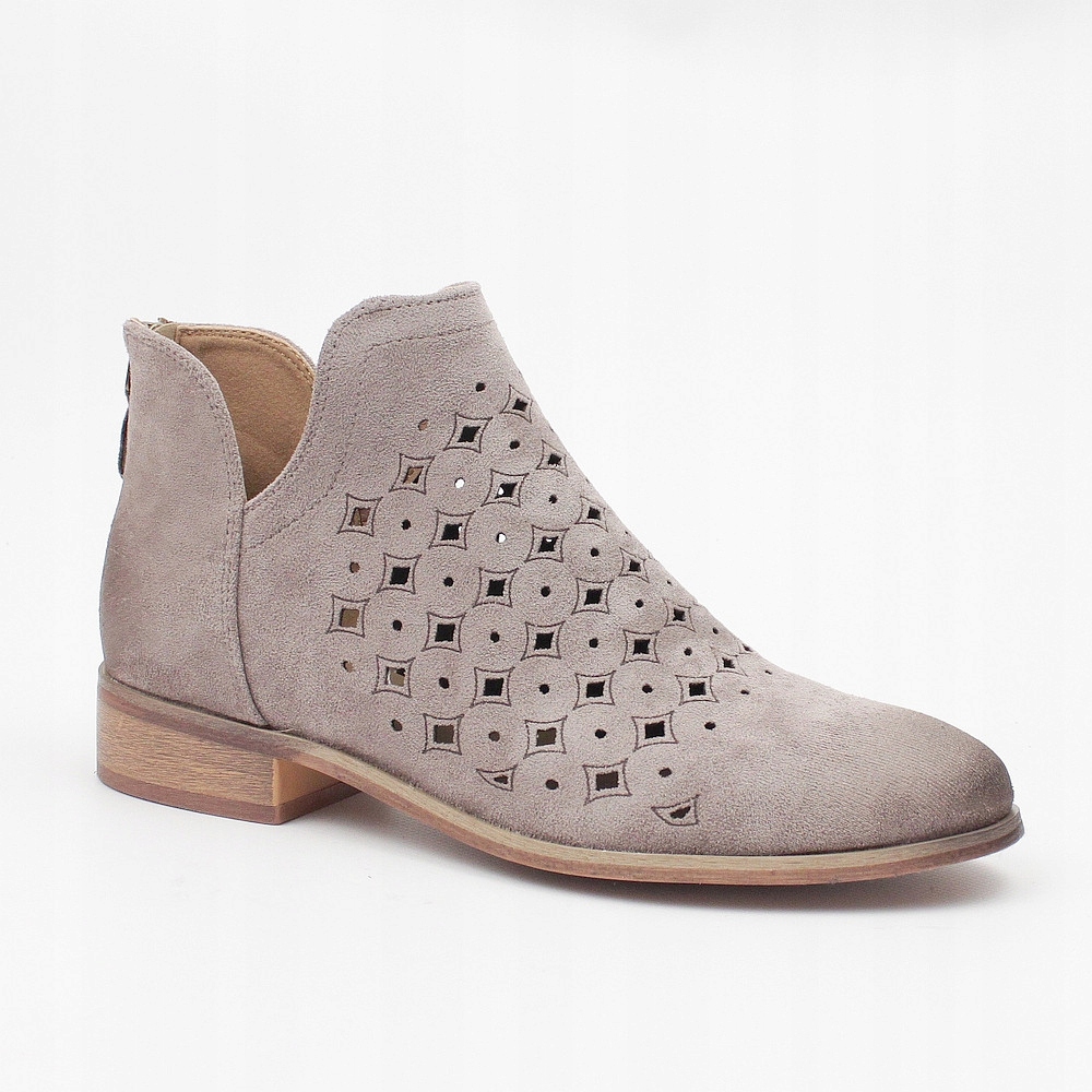 Potocki 25-12664 Béžové Ažurové Kotníkové Boty vel. 41