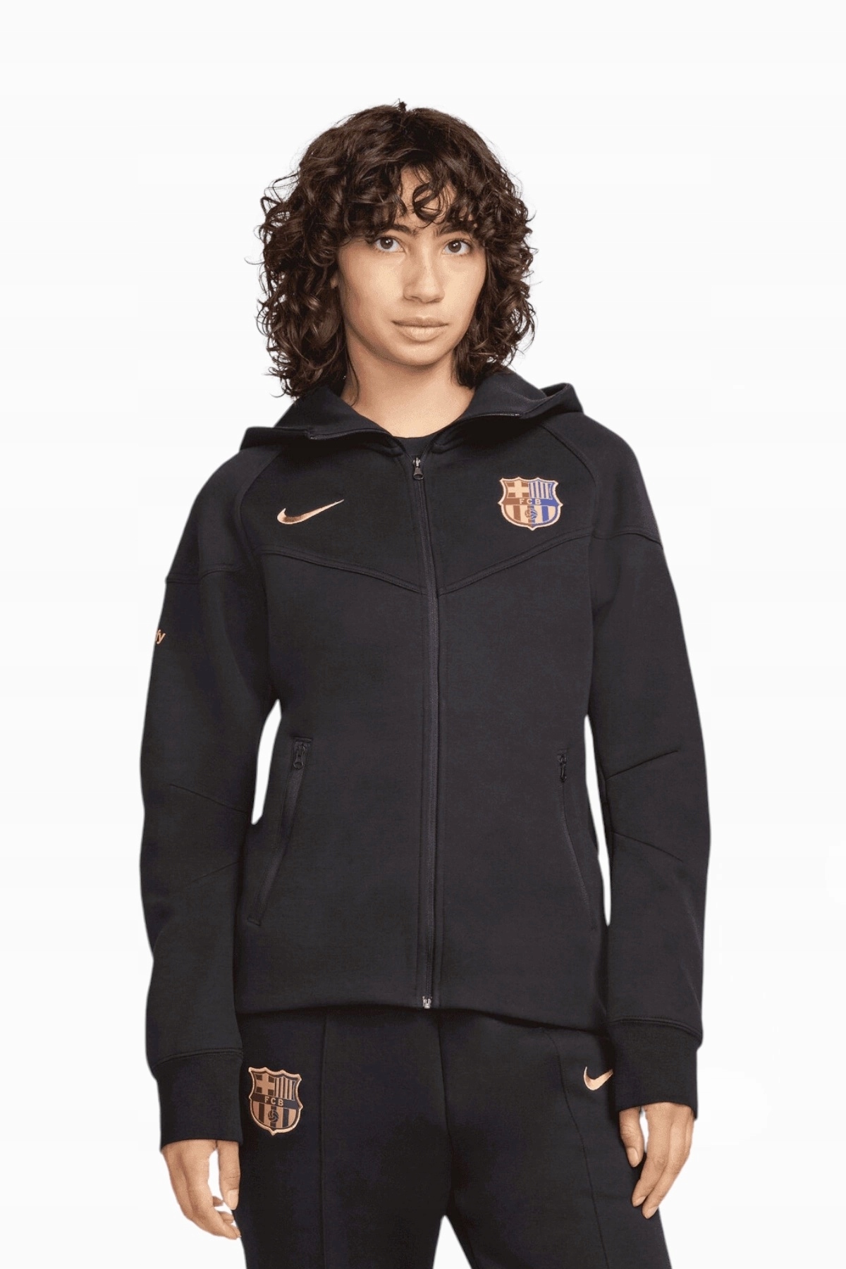 Nike Fc Barcelona Tech Fleece Windrunner Dámská Vel:l