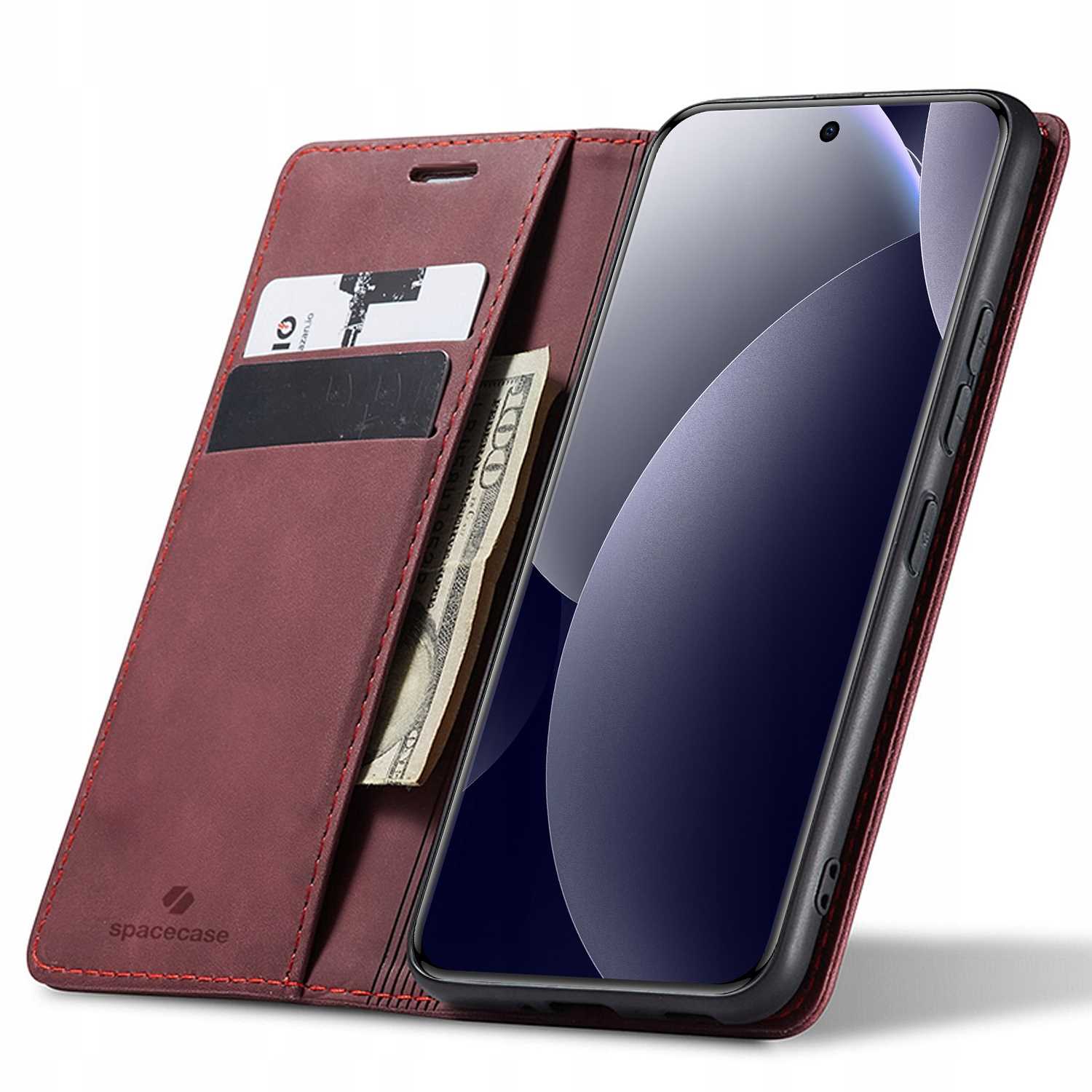 Spacecase Wallet Poco M8 Pro 5G/RM Note 15 Pro+ 5G červená