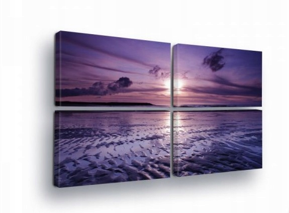 Obraz 120x80 Západ slunce východ slunce moře pláž obloha mraky příroda