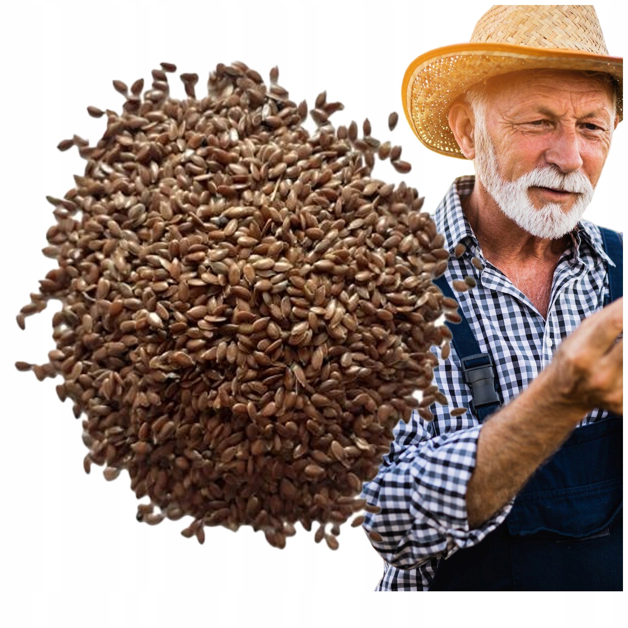 Siemię Lniane Naturalne brązowe 25kg