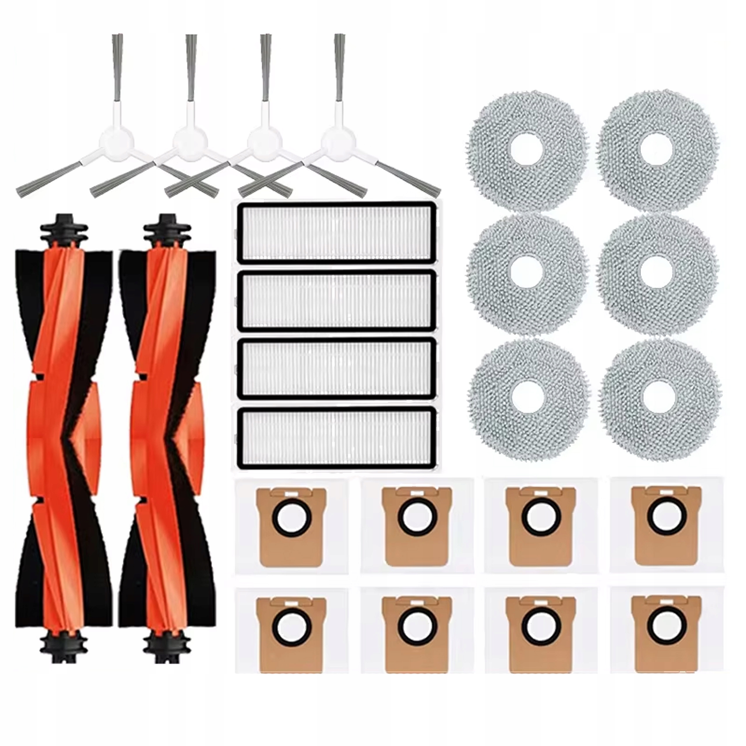 Zestaw do Xiaomi Robot Vacuum X10 X10+ X20+ Plus szczotki filtry worki mop