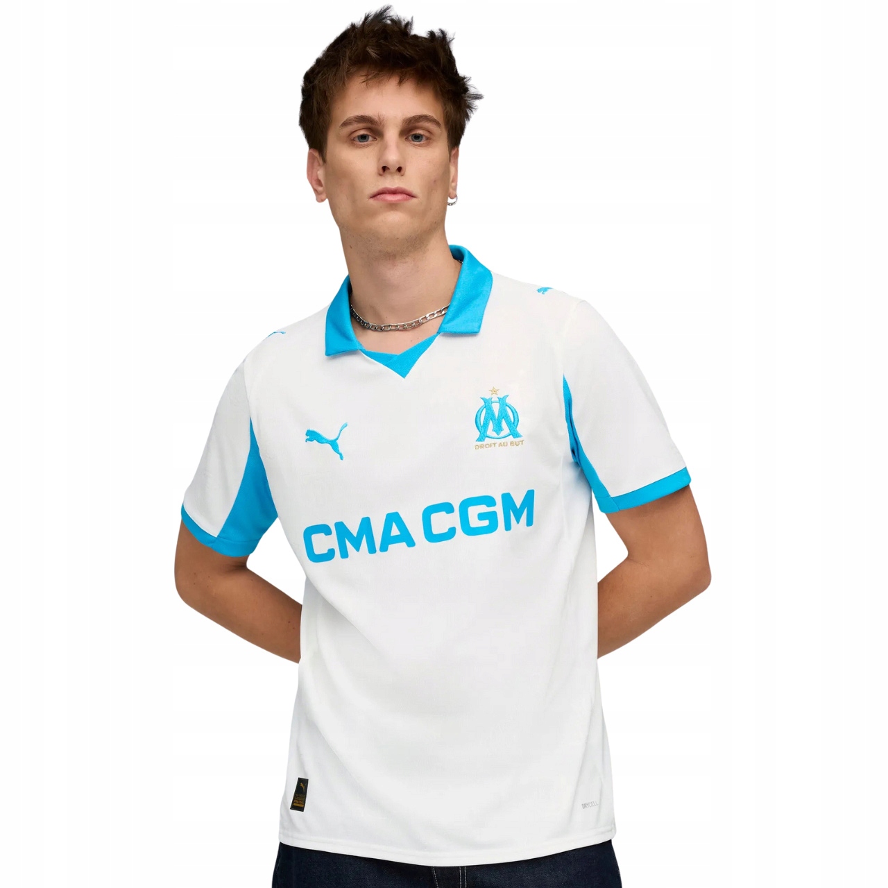 Tričko pánské Puma Olympique Marsylia Home Jersey Replica bílá 779801 01