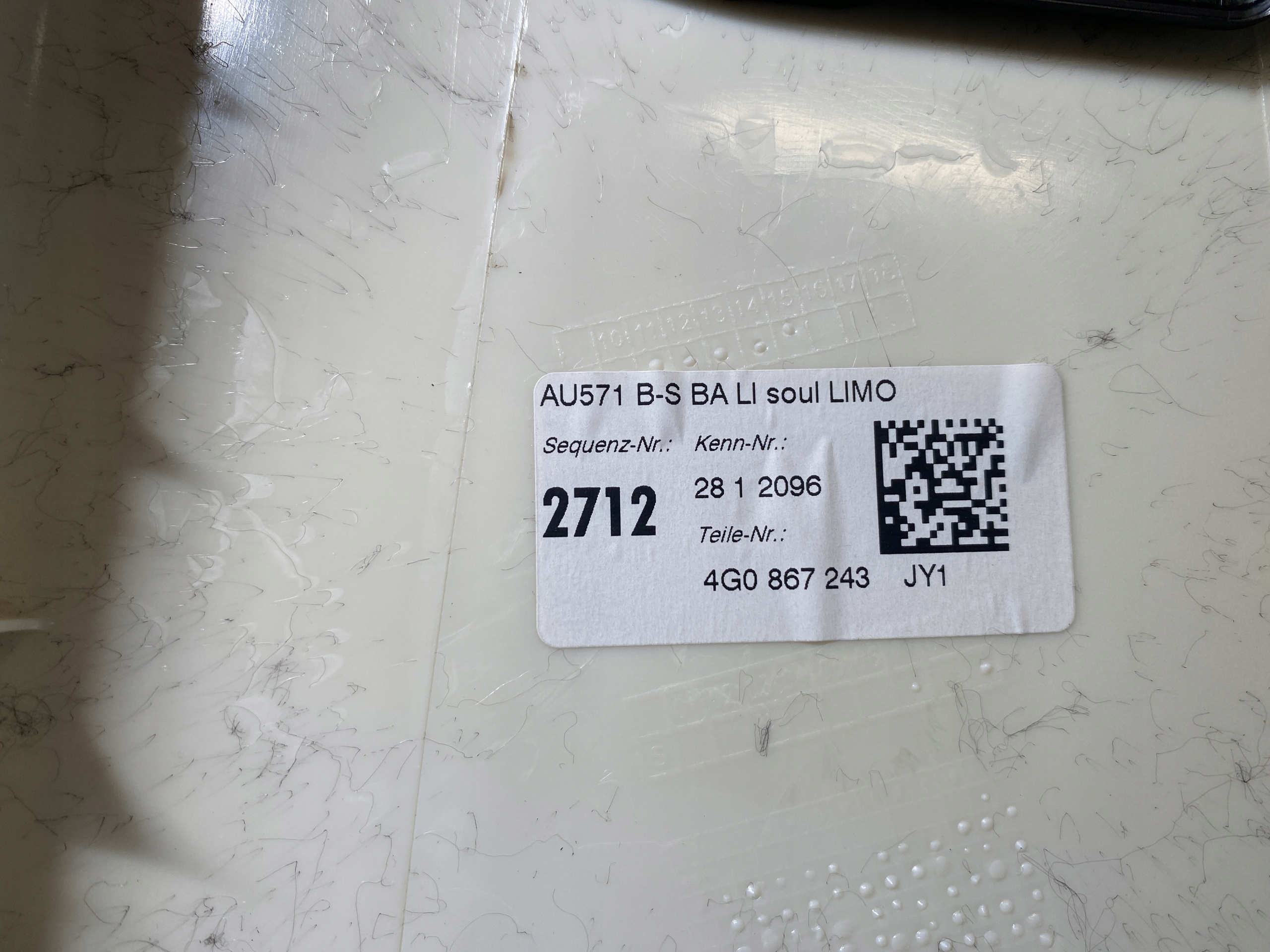 AUDI A6 4G C7 Blende Abdeckung SLUPKA links 4G0867243