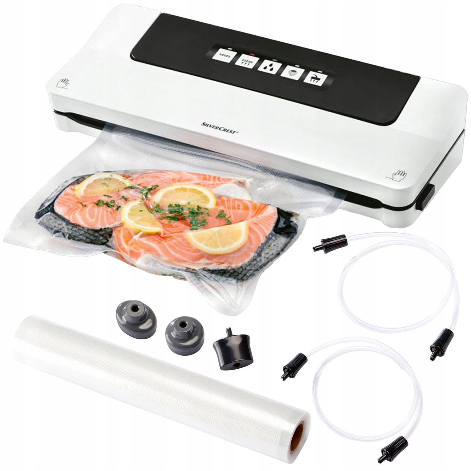Svářečka Silvercrest SV125 pro vakuové balení potravin bílá +fólie