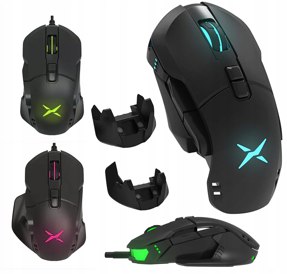 

Myszka gamingowa modułowa PMW3327 12400DPI Rgb Led