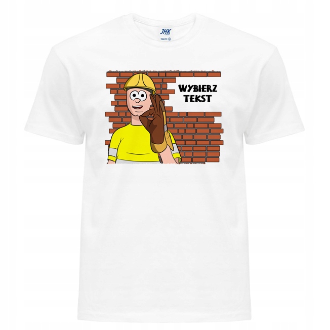 

Koszulka Męska T-shirt Nadruk Zawód Murarz XL