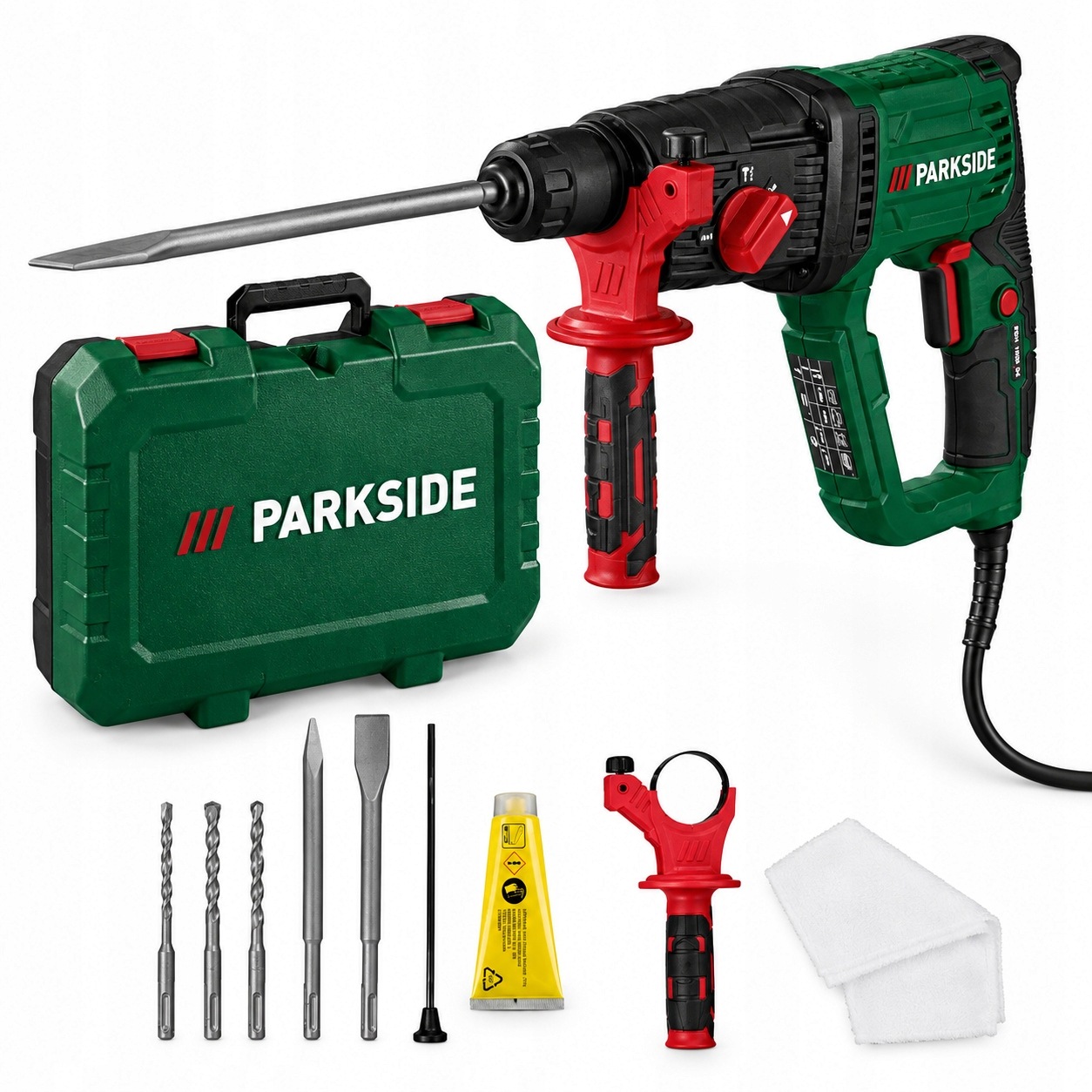 Parkside Młotowiertarka Z Udarem 1050 W Pbh 1050 D4 SDS-Plus 3J Walizka