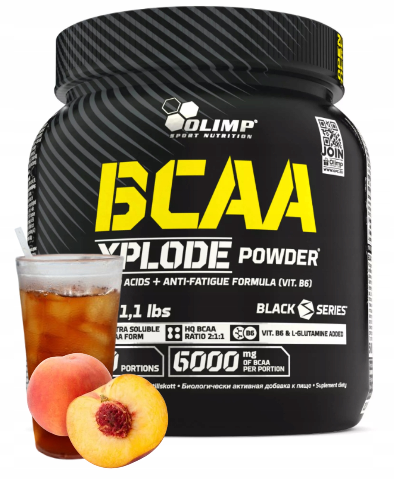 Olimp Bcaa Xplode Powder 500 g Ice Tea Peach Aminokyseliny Bcaa Regenerace