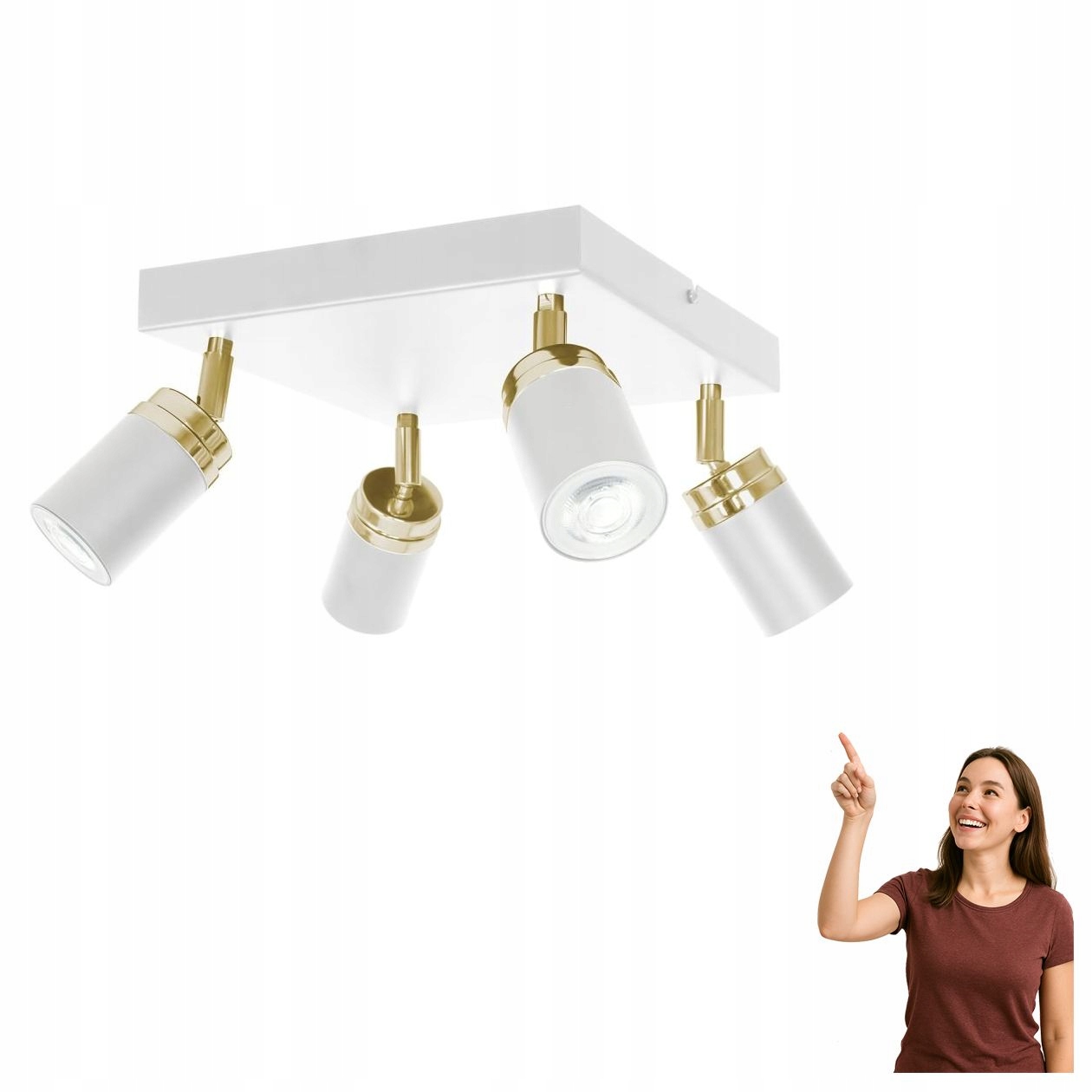 Kvadratová reflektorová spotová lampa Reno 5157 Luminex