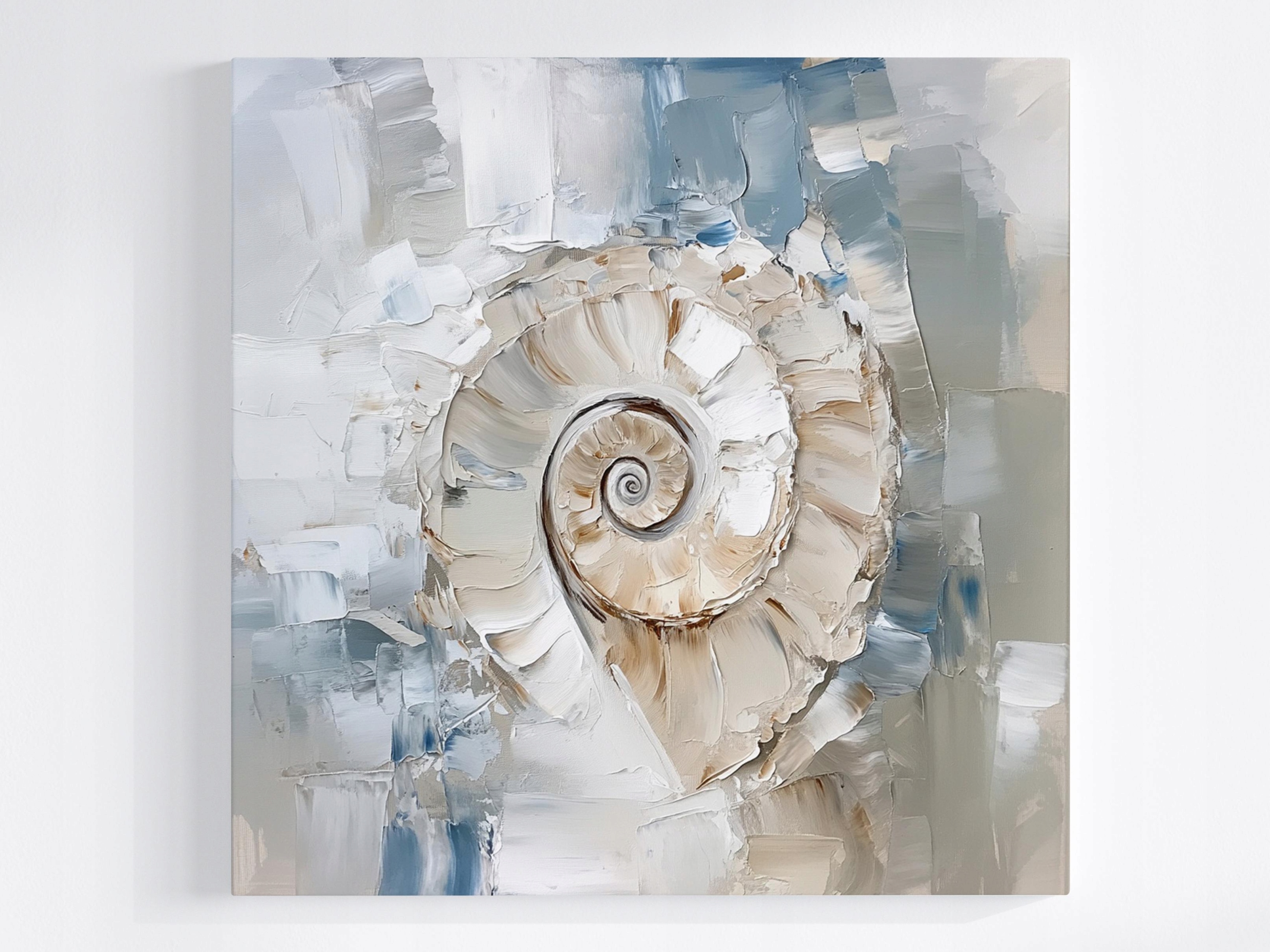 Obraz Na Plátně Canvas Kámen Nautilus Hlemýžď Spirála Historie 3D 80x80