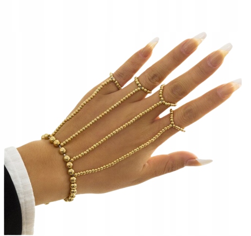 BIŻUTERIA BRANSOLETKA PIERŚCIONKI 2 W 1