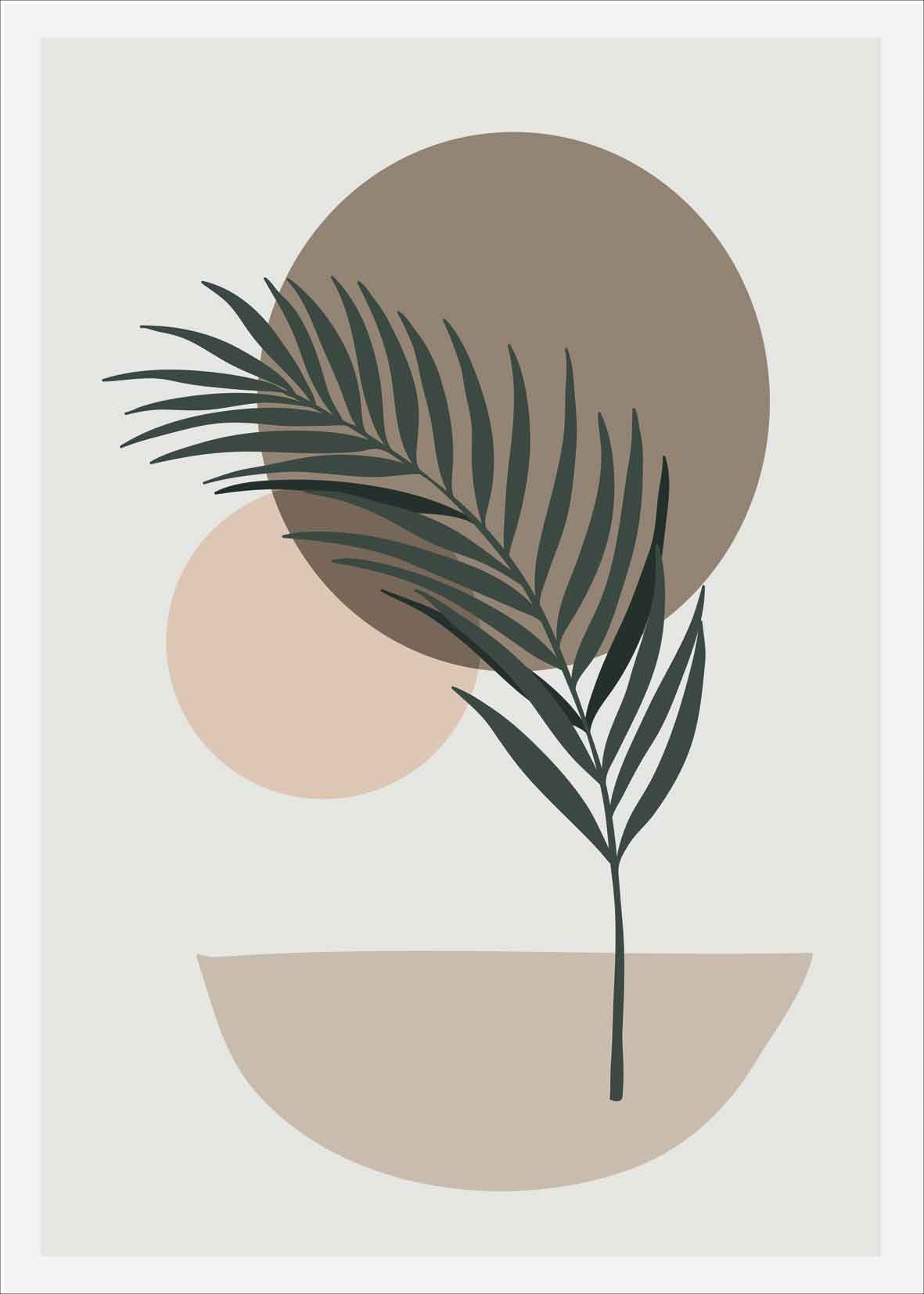 

Boho liście B2 Plakat Plakaty 70x50cm Nowoczesny
