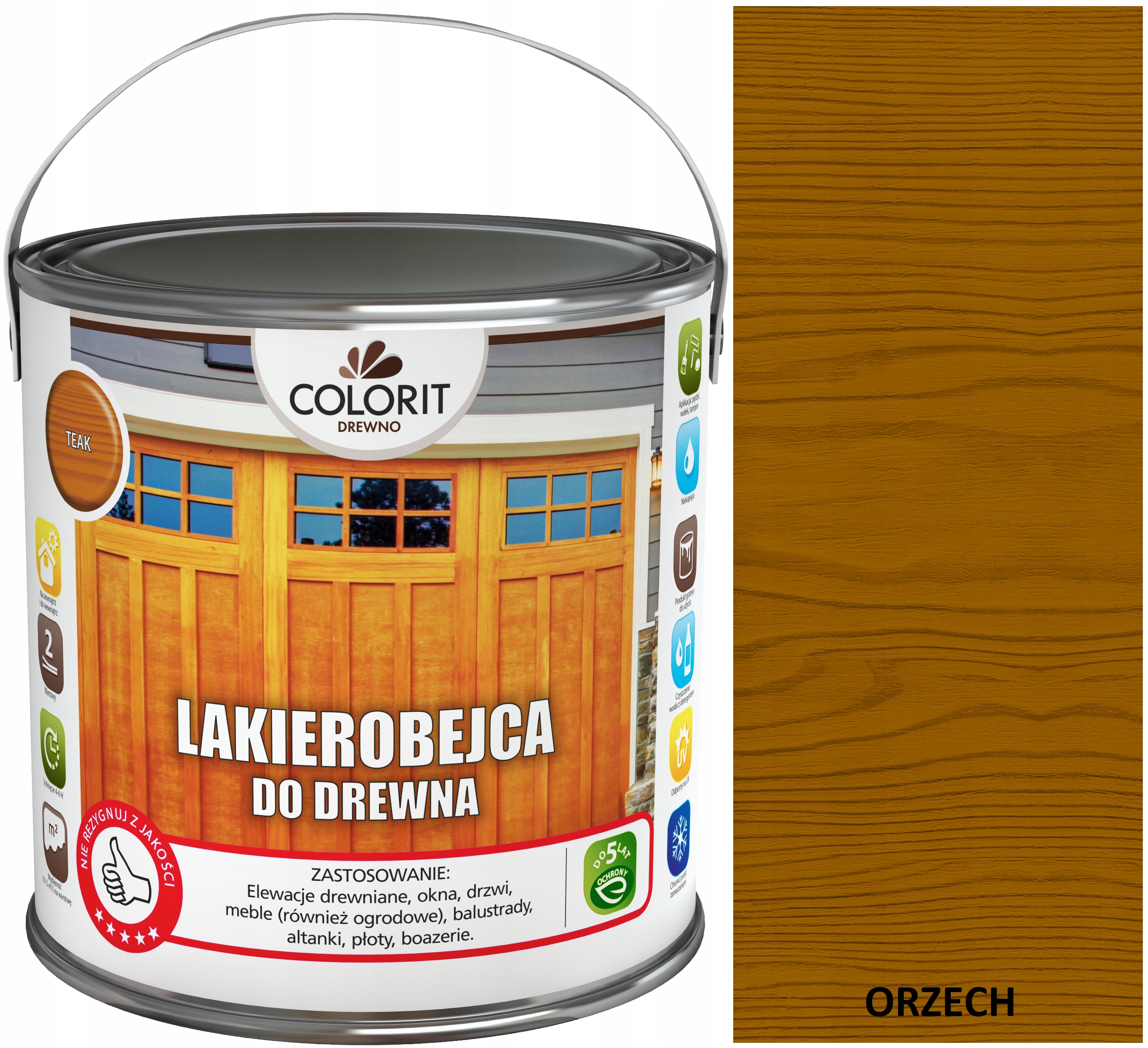 Colorit Lakovač Na Dřevo 2,5 L Ořech