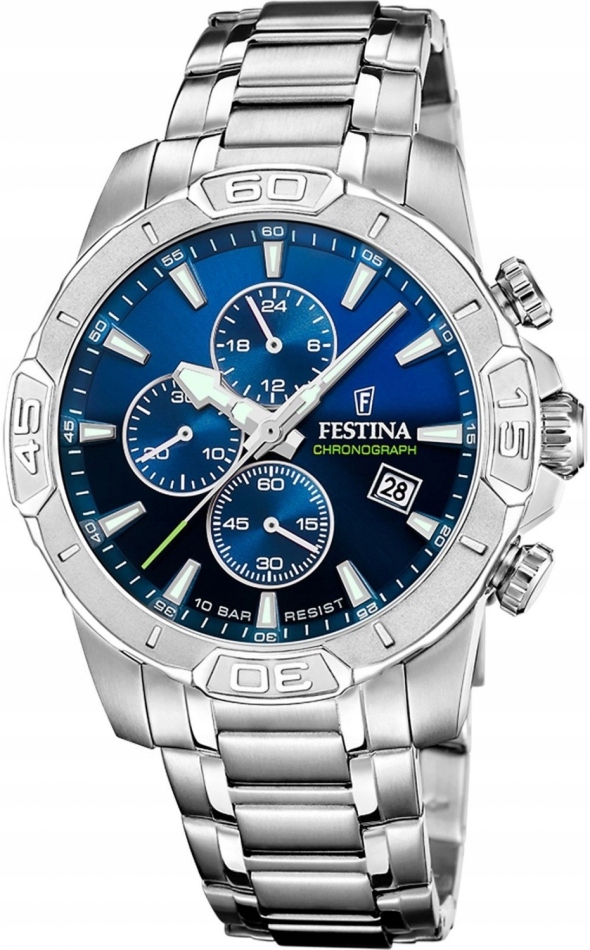 Pánské hodinky Festina 20704/4 tmavě modré sportovní na plavání