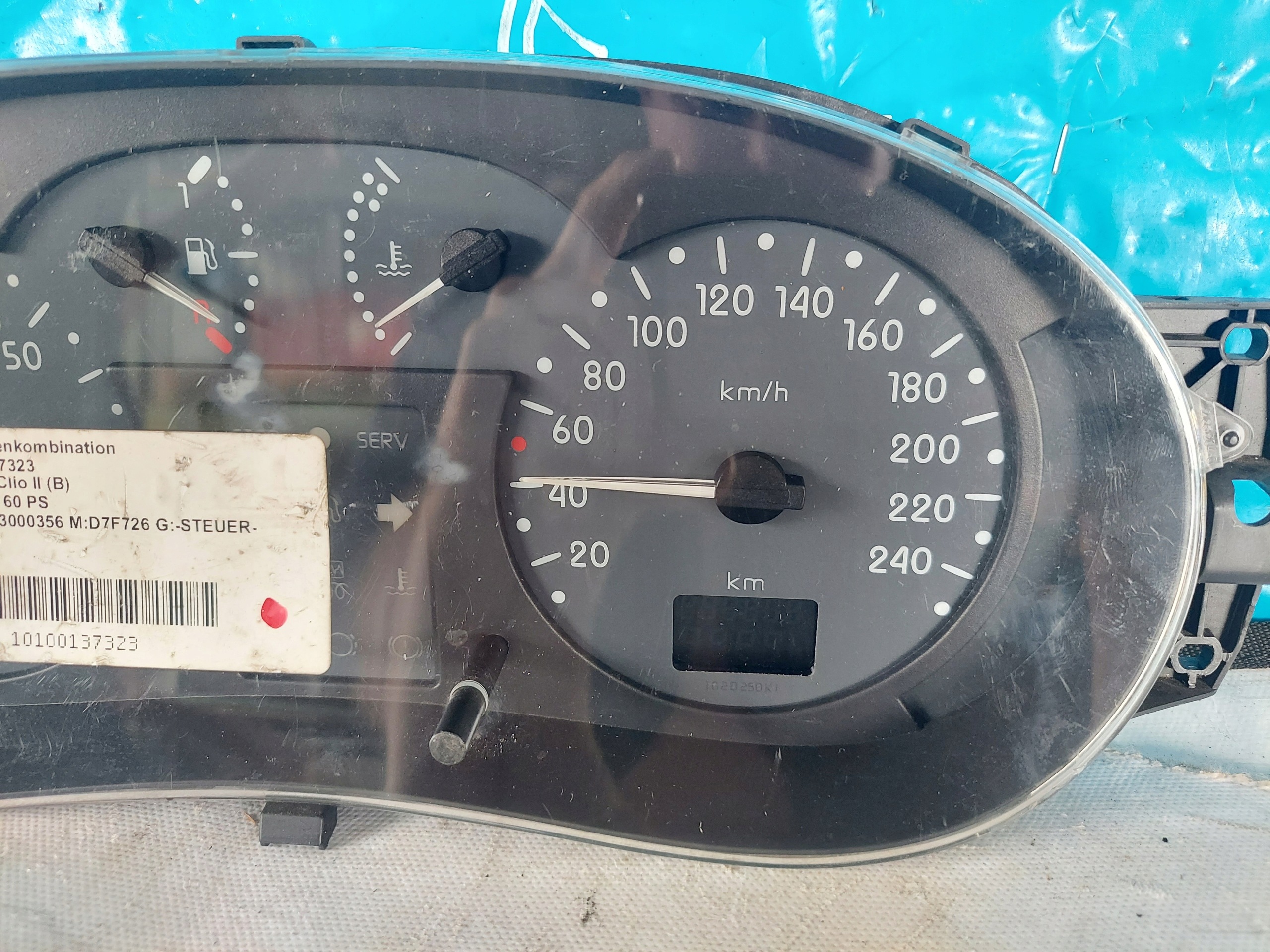 dials clock CLIO II 1.2 B P7700428508