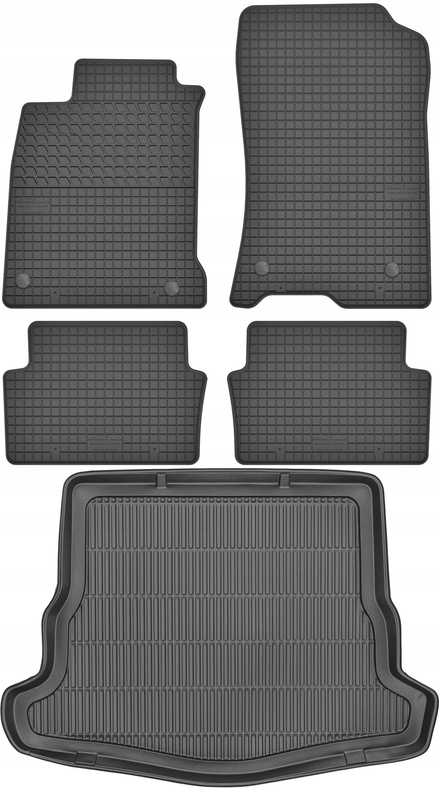 Renault Laguna III Hatchback Liftback 07-15 Sada Koberce batožinový priestor
