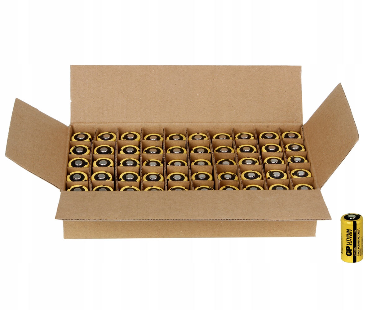 Bateria litowa Gp CR123A 3,0V LiMnO2 Industrial do zamków elektronicznych